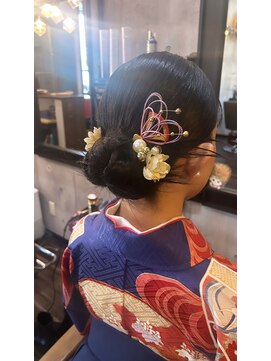 プラメーラ(PRAMEERA) 成人式や卒業式に！ルーズお団子/アップスタイル