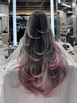 エヴァン(HEVIN) レイヤーカットバレイヤージュ裾カラーブリーチ