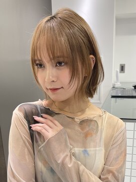 サンドイエナ 横浜店(sand yena) くびレイヤーボブルフネビージュ小顔ワンレンこなれミディ