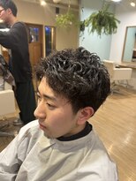 オアゾバーバー(OAZO BARBER) カット×緩めピンパーマ