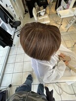 カラーサロンビスカリア 相模原エリア 淵野辺駅店(Color salon Biscaria) 白髪活かしハイライト×艶髪ダメージレスカラー