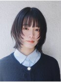 小顔見せレイヤーボブ