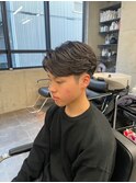 毛流れパーマ