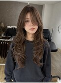 大分韓国かき上げレイヤーカット大人レイヤー顔まわりレイヤー