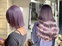 色落ちが大人気なラベンダーカラー[ダブルカラー/トリプルカラー/ハイトーン/ブリーチ/渋谷/代官山/恵比寿]
