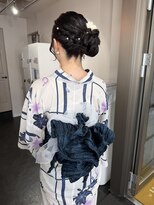 コアブラン 原宿 明治神宮前(CORE blanc)&nbsp;ヘアセット浴衣着付けアップセットお団子ヘア花火大会イベント