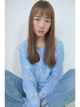 クリアーオブヘアー 栄南店(CLEAR of hair) 【CLEAR】ストレートロング×軽めバング