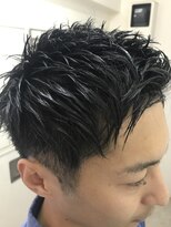 パティオンツー(PATIONN2)&nbsp;ツーブロスパイキーショート大人艶髪アップバング