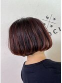 ミニボブ×レッドバレイヤージュ