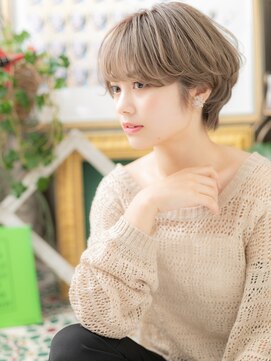カバーヘア イヴ 戸頭店(COVER HAIR EVE) 外国人風シアーベージュ小顔マッシュウルフb戸頭10代20代30代