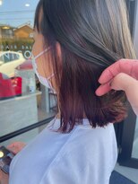 ニコル(NICOLL)&nbsp;透明感オリーブアッシュ×インナーカラーピンク