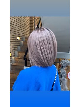 ラフ(LAFF) #黒髪#ボブルフ#ネビージュ#小顔#ワンレン