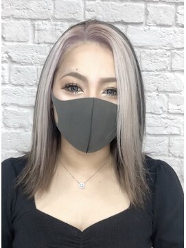 リヒト ヘアワークス(Licht HairWorks) フェイスフレーミングホワイトシルバー×シンデレラトリート