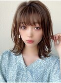 大人かわいい似合わせカット/こなれミディ/美髪/くびれヘア/新宿