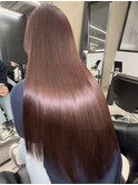 暖色カラー × 髪質改善ミネコラトリートメント