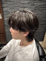 プレミアムバーバー 目黒店(PREMIUM BARBER produce by HIRO GINZA)&nbsp;メッシュ×センターパート
