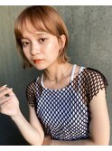ニュアンスカラーことりベージュマチルダボブ/銀座/東京
