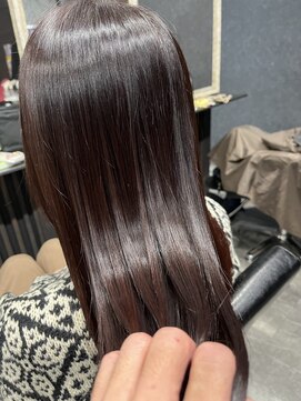 アローズ 荒尾店(arose) レッド系カラー+ジュエルトリートメント