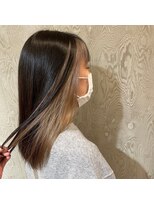 グランデュール 藤枝店(GRANDEUR)&nbsp;ミルクティーベージュ　ダブルカラーインナーカラーケアブリーチ