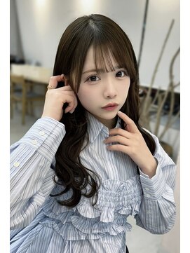 ラナホンジン(Lana HONJIN) 韓国風/透明感カラー/オリーブベージュ/前髪/小顔カット