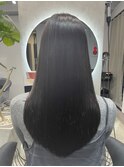★小顔前髪ワンカールレイヤーカット黒髪ネビージュボブルフ