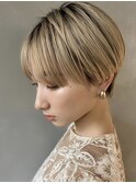 【PARK】コンパクトショート×ハイトーンホワイトベージュ