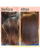 ミマインズ(MeMines)&nbsp;シースルーバンググレージュ艶感ストレートk西阿知20代30代40代