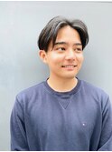 マッシュセンターパート直毛