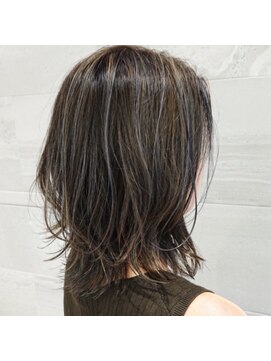 アオ 岡野 横浜(a-o) 【安藤貴志】グレージュ x ハイライトカラー＊