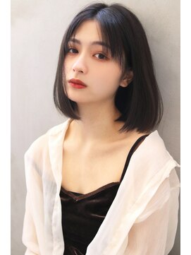 ロゼ 京橋(Rose) 【ROSE】切りっぱなしボブ＿黒髪＿暗髪＿ボブ