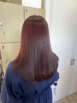 ヘアーラボ ノッシュ 唐人町店(Hair Labo Nosh) 【Nosh】艶感たっぷり深みピンクカラー