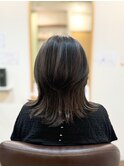 30代40代50代/こなれミディ/レイヤースタイル/イメチェン/ツヤ髪