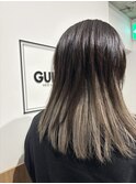 ホワイトベージュのインナーカラー