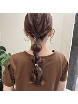 ヘアーアンドスパ メル(hair&spa m.e.l by origami)&nbsp;あみおろしアレンジ