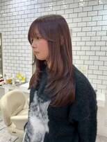 ロマーリ 倉敷(LOMARLIE)&nbsp;ツヤ髪レイヤー20代30代40代ブリーチなしピンクブラウンカラー
