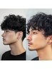 メンズカット＋ツイストorスパイラルパーマ　￥13600