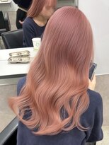 ロイオブジゼル(roi of GiseL)&nbsp;ブリーチ ダブルカラー ハイトーン ピンクベージュ 透明感カラー