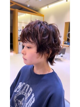 アピッシュ 国分寺(apish) セミウルフショートパーマ