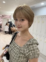 コール ネックス ザ サロン 表参道(COALL nex the salon)&nbsp;【福島＃18】ブロンドハイトーンショートベージュ 表参道 韓国