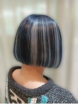 アルヴェラヘアエッセンス(ARVELA hair essence)&nbsp;アンブレラカラー/ダブルカラー/ブルーブラック／パッツンボブ