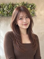 ウト(Uto)&nbsp;レイヤーカット/ローズブラウン/韓国風/髪質改善/烏丸四条
