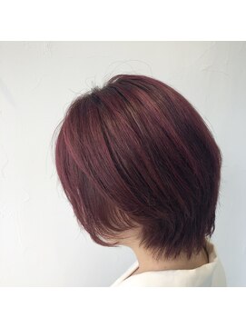 テクライズ 豊橋店(TECHRISE) ピンクブラウン×ビビットピンクハイライト