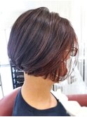 20代30代/フェイスフレミング/インナーカラー/ミニボブ/ショート