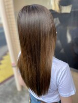 ジュジュル 稲毛本店(jujur)&nbsp;透明感カラー/ロング/カーキグレージュ/大人かわいい【稲毛】