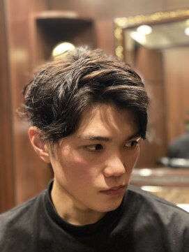 ヒロギンザ 田町店(HIRO GINZA) センターパートスパイラルパーマ
