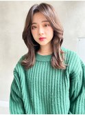 ACE 横浜　韓国風レイヤーカット×カーキアッシュ
