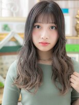 カバーヘア ブリス 戸田公園西口店(COVER HAIR bliss)&nbsp;グレーベージュハイライトくせ毛風カールh戸田公園20代30代40代