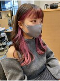 フェイスフレーミング×ピンクベージュ【weavesSETAGAYA】