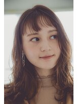 エス ヘアメイク スペース(es hair make space)&nbsp;大人ショートバング×半熟パーマ