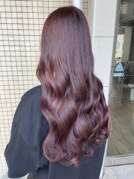 ミラシィ 稲毛(Mirashy) ピンクブラウンにピンクインナーカラーで甘めに♪